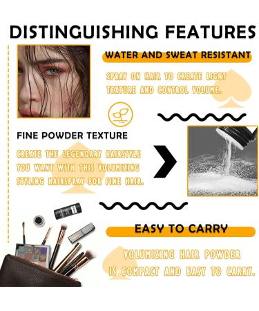 Hair Styling Powder Matte Volume Powder Hair Texture Powder Hair Powder for Men and Women Keeps Hair Voluminous all Day Long (2 Pcs) 2p - Buy Online on GoSupps.com