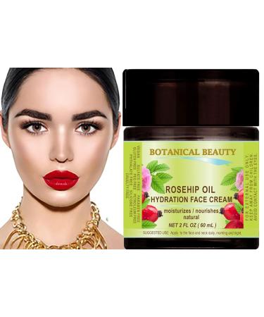 Botanical Beauty ROSEHIP OIL HYDRATION FACE CREAM. For Normal - Dry - Sensitive Skin. Moisturized and nourished 4 Fl. oz. - 120 ml. - Buy Online on GoSupps.com