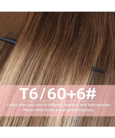 Vlasy Seamless Straight Human Hair Clip in Extensions T6/60+6# 16 Inch (80 g) - Natural Thick 7 Pieces for Women - Buy Online on GoSupps.com