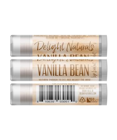 Vanilla Bean Lip Balm - 3 Pack | Moisturizing & Nourishing Lip Care for All Skin Types | International Shipping Available - Buy Online on GoSupps.com