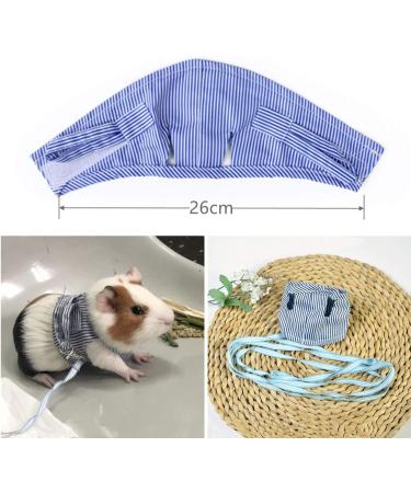 Small Animal Harness Leash Ferret Harness Outdoor Walking Vest Harness for Chinchilla Rat Squirrel Hedgehog Ferret Outdoor Walking Clothes (Blue S) - Buy Online on GoSupps.com