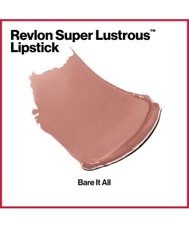 Revlon Super Lustrous Lipstick 755 Bare It All - Moisturizing Lipcolor with Vitamin E & Avocado Oil - Buy Online on GoSupps.com