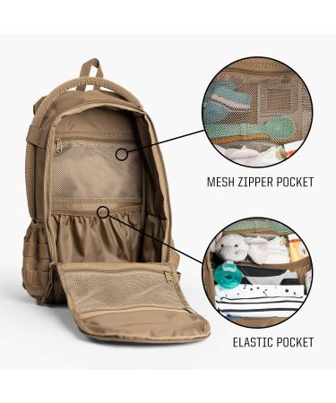TBG Daypack Mini - Tactical Diaper Bag Backpack for Women & Kids (Coyote Brown) - Buy Online on GoSupps.com
