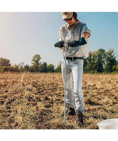 Sysdisen Soil Sample Probe - 32-48 Inch Stainless Steel Floor Test Kit with T-Handle for Garden Lawn & Farm Soil Testing - Buy Online on GoSupps.com