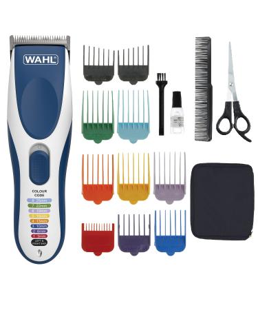 Wahl Colour Pro Cordless Clipper Hair Clippers for Men Men s Head Shaver Colour Coded Guide Combs Clippers for Family Hair Cuts Easy Home Haircutting single
