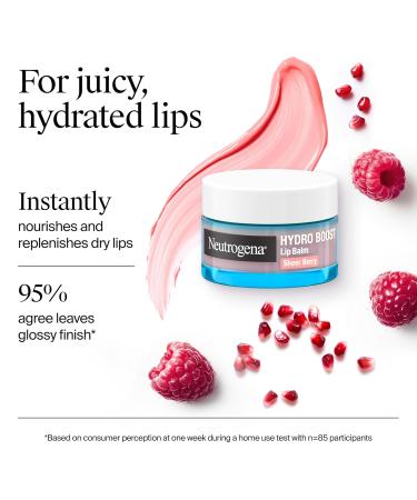 Neutrogena Hydro Boost Hyaluronic Acid Lip Balm, Nourishing Vitamin E Leaves Lips Feeling Hydrated, Sheer Pink Tinted Color with a Sweet Berry Flavor, Sheer Berry, 0.5 oz Sheer Pink 0.05 Fl Oz (Pack of 1) - Buy Online on GoSupps.com