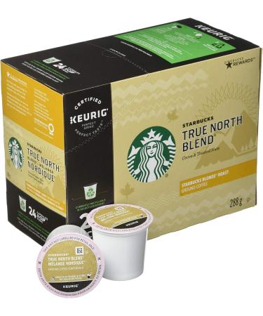 Starbucks True North Blonde Light Roast Coffee Single Serve Keurig K-cup Pods 6 Boxes 60 Capsules & True North Coffee K-Cup Portion Pack for Keurig Brewers (24 Pack) K-Cup Pods+ Coffee True North Blonde 60 Count (Pack of 1) - Buy Online on GoSupps.com