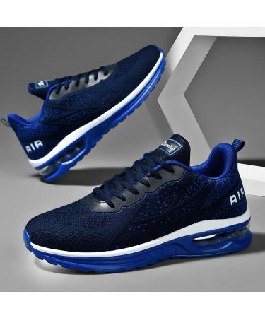 Autper Mens Air Athletic Running Tennis Shoes Lightweight - Navy (Size: 9.5) | Sport Gym Sneakers - Buy Online on GoSupps.com