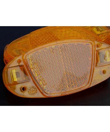 Fischer Unisex Bike Reflector 85400 Orange Yellow - One Size EU | Reflective Bicycle Accessory - Buy Online on GoSupps.com