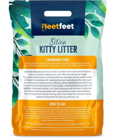 Natural Silica Cat Litter Crystals 7.6L - Ultra Absorbent & Odour Control | Dust-Free, Hygienic & Biodegradable | 2-Month Supply - Buy Online on GoSupps.com
