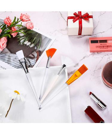 16-Piece Face Mask Fan Brush Applicator Set - Soft Facial Brushes for Makeup & Skincare - Ideal for Eyelash Extensions, Mud Masks, and Creams - 6 Inches Long - Buy Online on GoSupps.com
