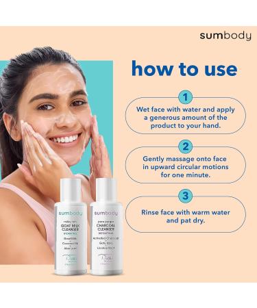 Goat Milk & Charcoal Face Wash Duo - Hydrating Detoxifying Cleanser for Oily Skin Organic Day & Night Travel Size Made in USA - Buy Online on GoSupps.com