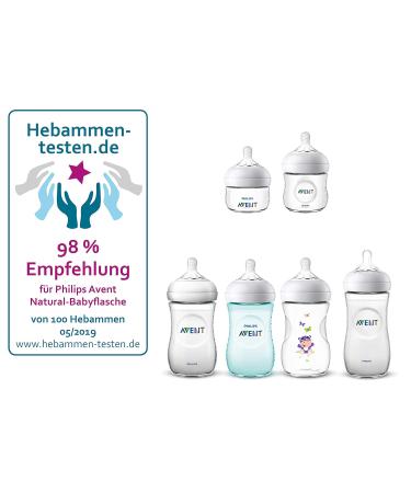 Philips Natural Bottle 260ml - Hippo Design (2 Pack) | Best Baby Feeding Bottles | Ship Internationally - Buy Online on GoSupps.com