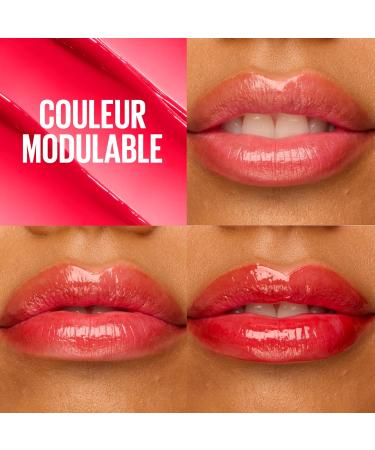 Maybelline New York - Baume Huile Hydratant - L vres Liss es et Brillantes - Effet Laqu - Enrichi en Acide Hyaluronique et Extrait de Cerises - Lifter Glaze - Teinte : 002 Pink Drip - Buy Online on GoSupps.com