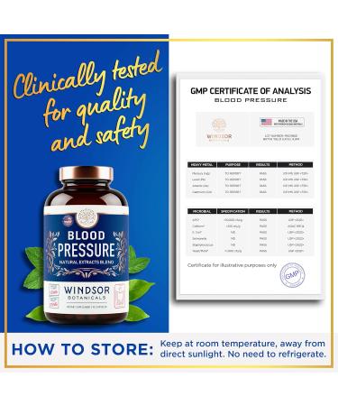 Blood Pressure Support Supplement - Green Tea Hibiscus Hawthorn Garlic - Blood Pressure Vitamin Mineral and Activated Naturals - 3 Month Supply 90 Capsules - Buy Online on GoSupps.com