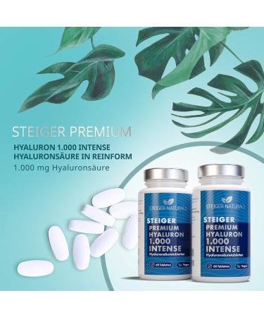 Hyaluron Intense 1 000 mg Hyaluronic Acid Capsules - 60 Tablets for Skin Anti-Aging & Joint Health - International Shipping Available - Buy Online on GoSupps.com