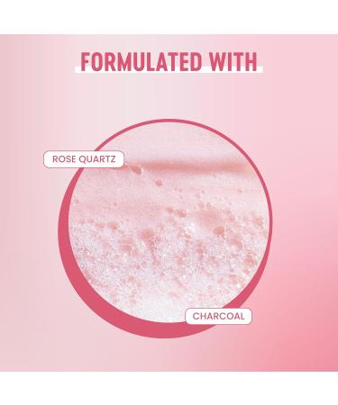 Bior Rose Quartz + Charcoal Daily Purifying Cleanser Face Wash for Oily Skin (200 mL) | Pink Packaging May Vary - Buy Online on GoSupps.com