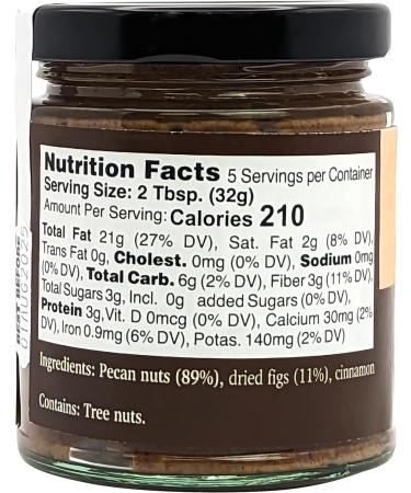 Nutural World - Crunchy Pecan and Figs Spread (170g) Award Winning Product - Buy Online on GoSupps.com
