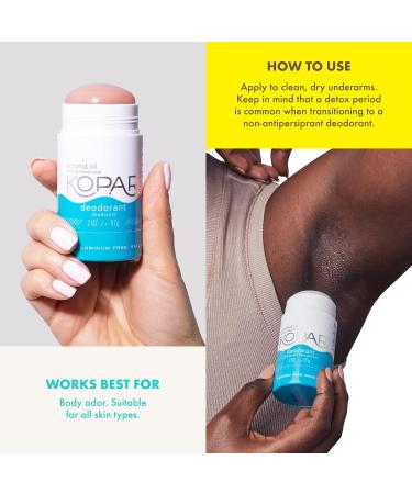 Kopari Aluminum Free Coconut Deodorant Non Toxic & Clean Plant-Based No Aluminum Parabens or Baking Soda Long Lasting Protection Charcoal 2 oz Driftwood Charcoal 1 Pack - Buy Online on GoSupps.com