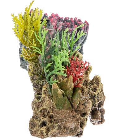Nobby Aqua Ornaments CORAL with Plants - 15.5 x 9 x 10.5 cm | Perfect for Aquariums | International Shipping Available - Buy Online on GoSupps.com