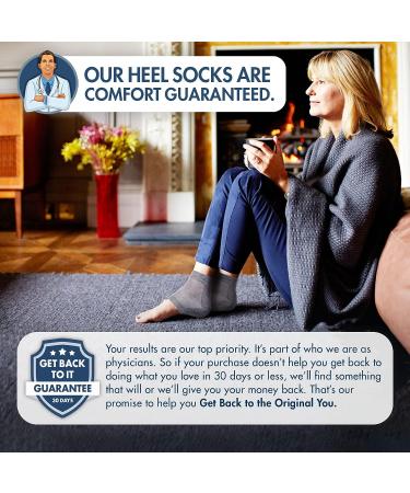 Moisturizing Heel Socks for Cracked Heel Treatment - 2 Pairs by Dr. Frederick's Original - Buy Online on GoSupps.com