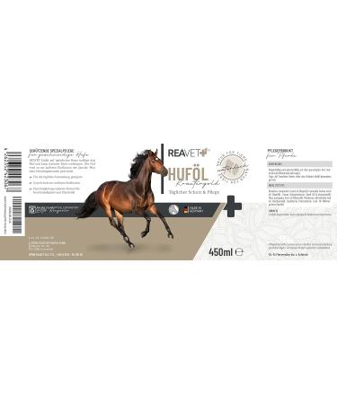 Reavet Hoof Oil 450ml - Special Care for Healthy Horse Hooves | Ointment for Cracked Hooves & Hoof Growth - Buy Online on GoSupps.com