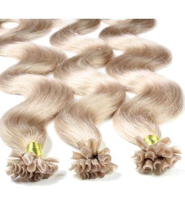 Buy Hair2Heart Real Hair Bondings Extensions - Wavy 50 Strands 1g 40cm 9/31 Light Blonde Gold Ash | International Shipping Available - Buy Online on GoSupps.com