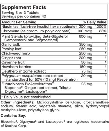 FutureBiotics Cholesta-Lo 120 Vegetarian Tablets - Cardiovascular Health Support - Buy Online on GoSupps.com