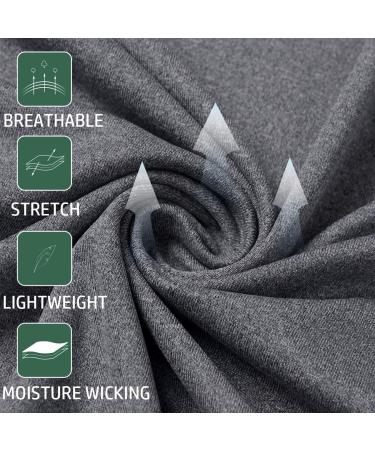 Carwornic Men's Long-Sleeved Half Zip Sport Shirt - Breathable 1/4 Zip Pullover for Gym Jogging & Training - Dark Gray - Buy Online on GoSupps.com
