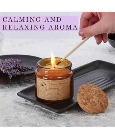 Natural Soy Scented Candles for Women & Men | Long-Lasting Lavender Candle Jars for Home | International Shipping - Buy Online on GoSupps.com