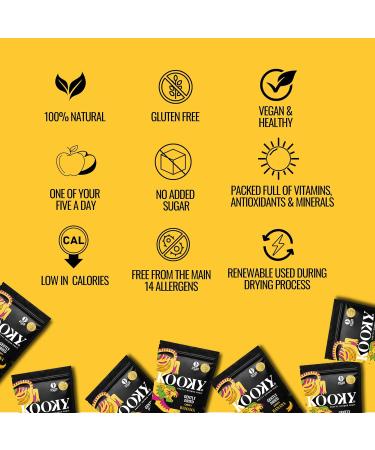 Kooky Gently Dried Banana Sharing Pack | No Added Sugar Dried Tropical Fruit Snacks for Kids and Adults | Food on The Go | Delicious Sugar-Free Healthy Snack | 380g - Buy Online on GoSupps.com