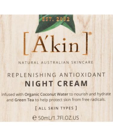 Buy Akin Replenishing Antioxidant Night Cream 50ml - Hydrate & Renew Skin Overnight | International Shipping Available - Buy Online on GoSupps.com