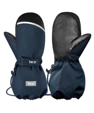 MCTi Ski Gloves Children Kids Gloves Waterproof Mittens Gloves 1-16 Years Boys Girls Winter Gloves Blue XXXS