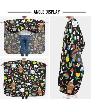 Waterproof Barber Cape - Unisex Hair Cutting Bib with Animals Butterflies and Cheetah Design for Men | International Shipping Available - Buy Online on GoSupps.com