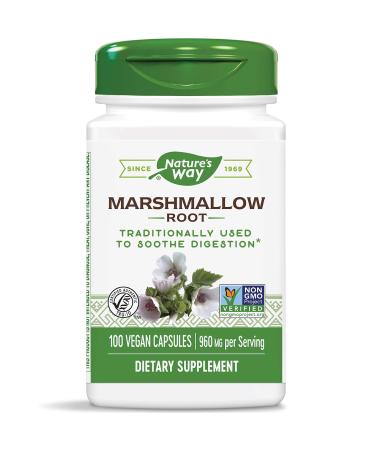 Nature's Way Marshmallow Root 960 mg 100 Vegan Capsules - Buy Online on GoSupps.com