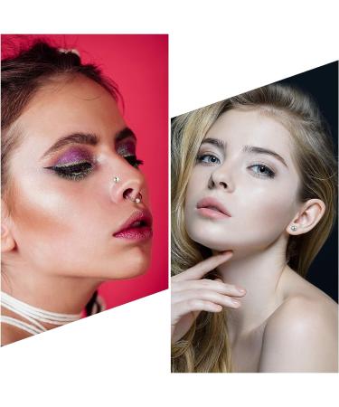 Yaomiao 20 Pairs Stainless Steel Piercing Earrings - Anti-Sensitive & Rustproof Studs for Body, Ear, Nose, Navel - Salon Quality - Buy Online on GoSupps.com