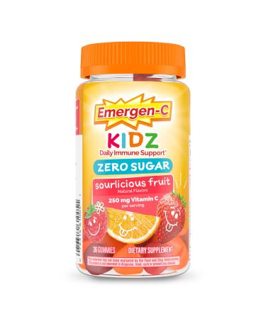 Emergen-C Zero Sugar Immune Support Kidz Gummies 36 Count 36 Count (Pack of 1)