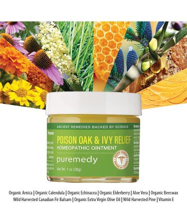 Puremedy Poison Oak & Ivy Relief Treatment - Homeopathic Salve for Skin Itching & Irritation (1oz) - Buy Online on GoSupps.com