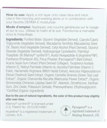 Derma E Peptides Plus Wrinkle Reverse Creme 2 oz - Anti-Aging Moisturizer - Buy Online on GoSupps.com