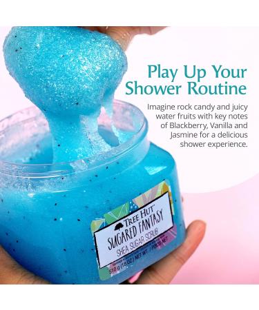 Tree Hut Sugared Fantasy Shea Sugar Scrub 18 Oz - Ultra Hydrating Exfoliating Body Care for Glowing Skin - Buy Online on GoSupps.com