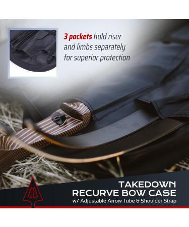 Southwest Archery Universal Takedown Recurve Bow Case with Arrow Tube and Pocket | Fully Padded Travel Case - New Improved Model - X2 - Buy Online on GoSupps.com