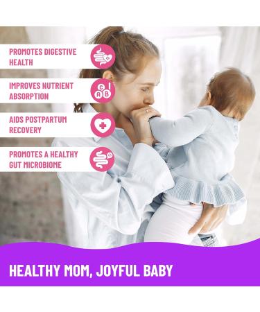 Mama's Select Prenatal Probiotics for Pregnant Women Pregnancy, Postnatal & Postpartum Support Aids Lactation, Breastfeeding, Digestion, Morning Sickness, Baby Microbiome 30 Capsules 30 Count (Pack of 1) - Buy Online on GoSupps.com