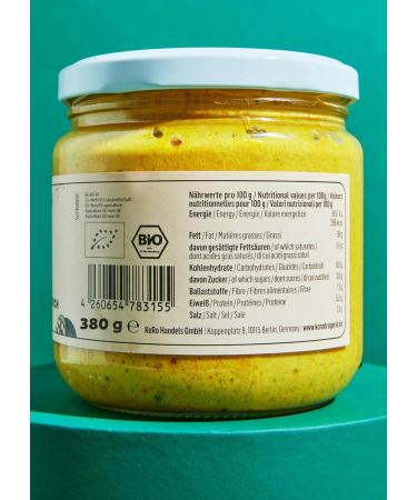 KoRo - Organic mango curry spread 12 x 380 g - For spreading & to refine dishes - Vegan & no added sugars* - Tropical fruity taste - Buy Online on GoSupps.com