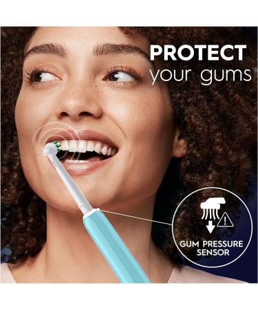 Oral-B Pro 1 Electric Toothbrush for Adults | Christmas Gifts | Pressure Sensor, 3D Cleaning, Floss Action Head | UK Plug | Blue - Buy Online on GoSupps.com
