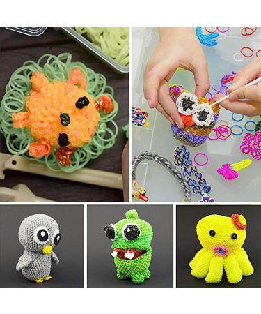 YITOHOP Loom Bands Bracelet Making Kit - 6000+ Rubber Bands, 200 S-Clips, Charms, Beads & More - DIY Arts Crafts Tools for 5+ Year Old Girls Boys - Buy Online on GoSupps.com