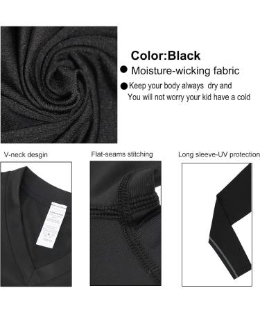 LANBAOSI Boys Long Sleeve Compression Shirts 3 Pack - Soccer Practice Base Layer for Kids in White Gray - Size 5 - Buy Online on GoSupps.com