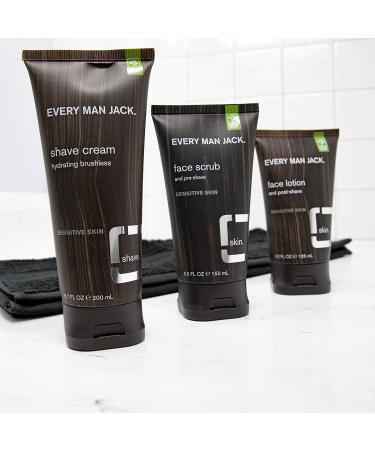 Every Man Jack Shave Cream for Sensitive Skin - Fragrance-Free 6.7 Oz - Buy Online on GoSupps.com