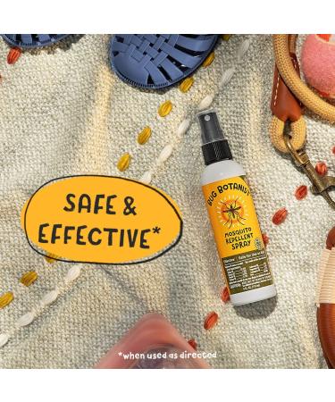 Bug Botanist Mosquito Repellent Spray - Family Friendly - 4oz Bottle with Essential Oils - Buy Online on GoSupps.com