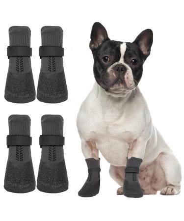 Dog Shoes 4 Pack Waterproof Non-Slip Dog Shoes Paw Protection Dog Boots for Indoor and Outdoor