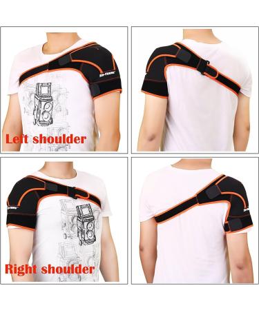 Yosoo Adjustable Shoulder Brace | Sports Back Support & Protection | Shoulder Pad Wrap Belt - Buy Online on GoSupps.com